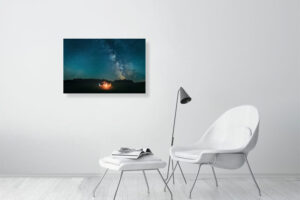 on a quiet field in our own dimension - 80cm x 53cm