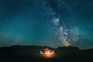on a quiet field in our own dimension
