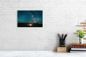 on a quiet field in our own dimension - 30cm x 20cm