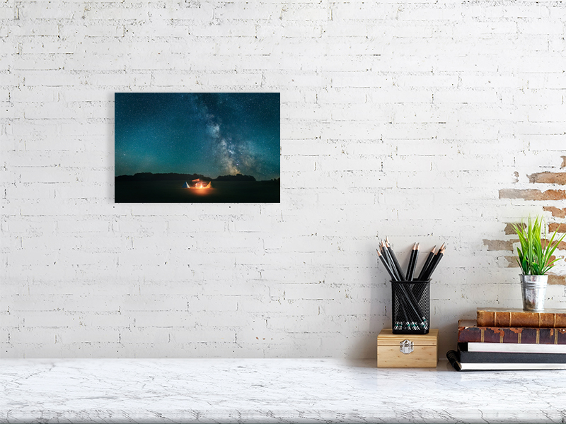 on a quiet field in our own dimension - 30cm x 20cm
